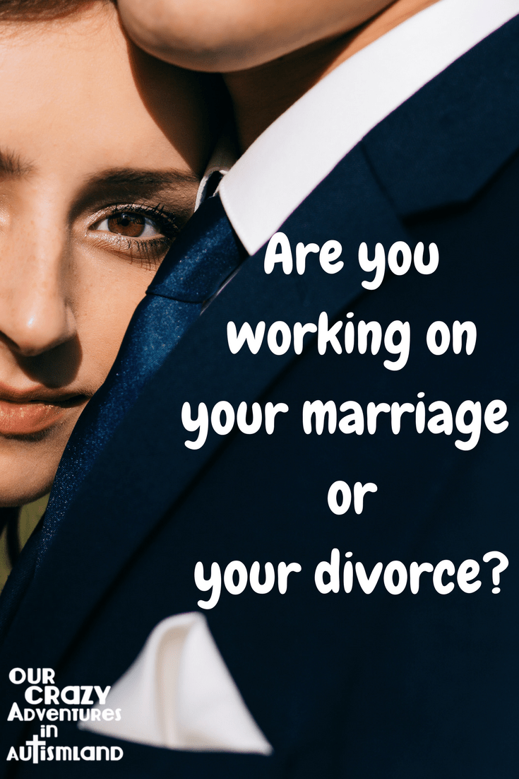 You have two choices in a marriage. You can work on strengthening on your marriage or work on moving towards divorce. Which one will you choose?
