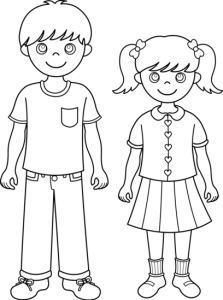 siblings_line_art