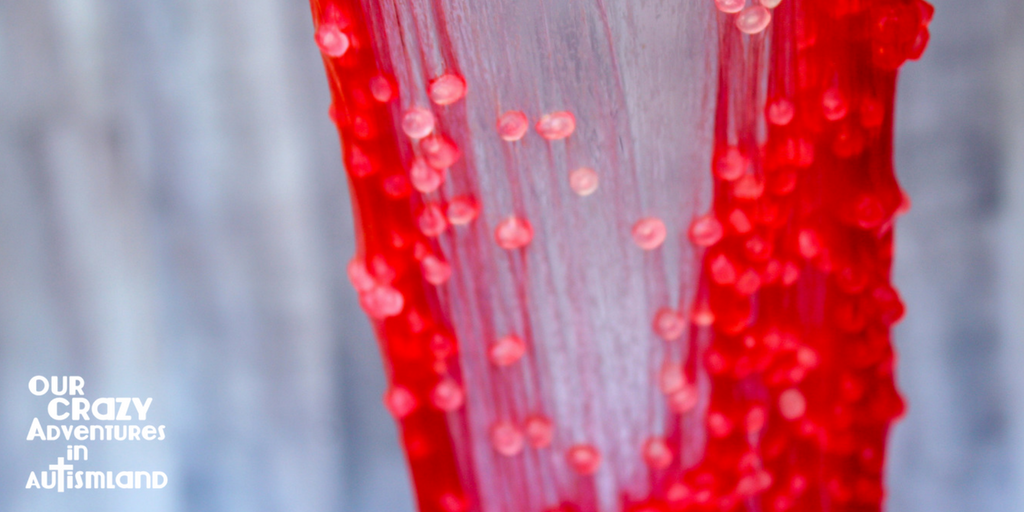 DIY slushie slime for occupational therapy fun is a frugal yet fun option for your at home occupational therapy program.