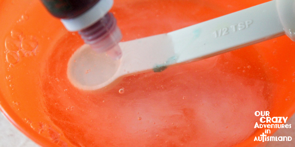 DIY slushie slime for occupational therapy fun is a frugal yet fun option for your at home occupational therapy program.