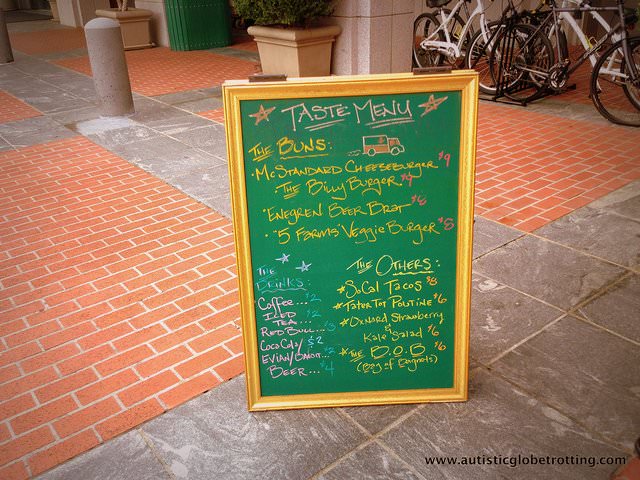 The Four Seasons Food Truck -menu