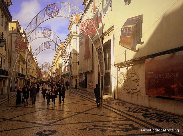 Taking Kids with Autism to Lisbon Portugal arch
