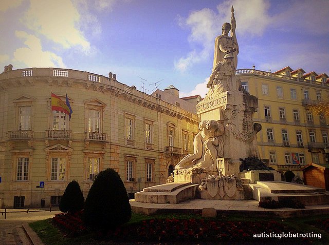 Taking Kids with Autism to Lisbon Portugal statue