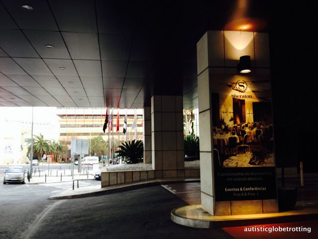 The Family friendly Sheraton Lisbon Portugal entrance