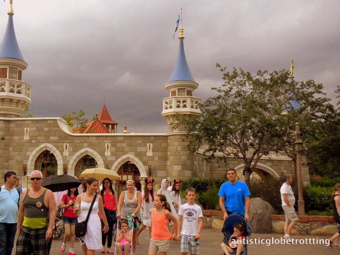 Fourteen Tips For Preventing Sensory Meltdowns at Disney World castle