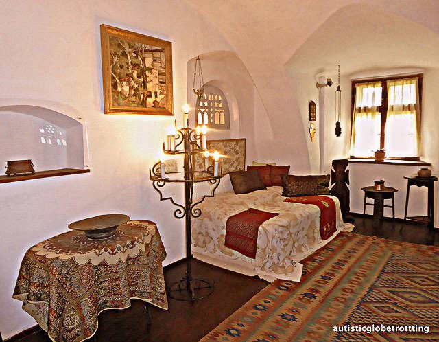 Taking the Kids to Dracula's Castle queen room