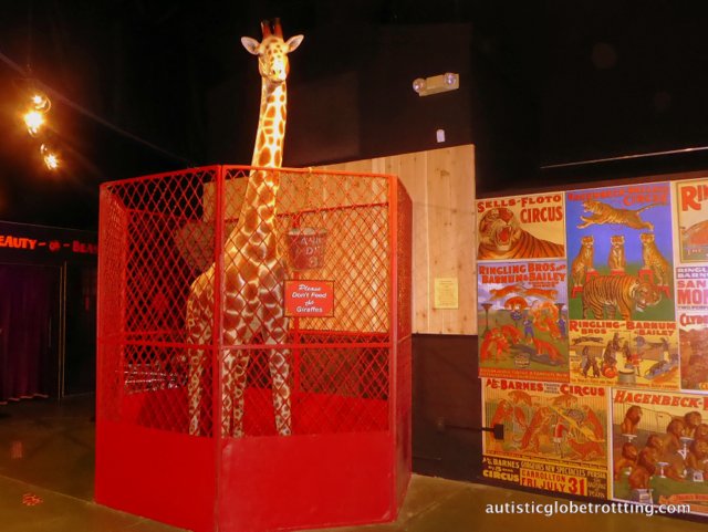 Family Fun at Baraboo’s Circus World Museum giraffe