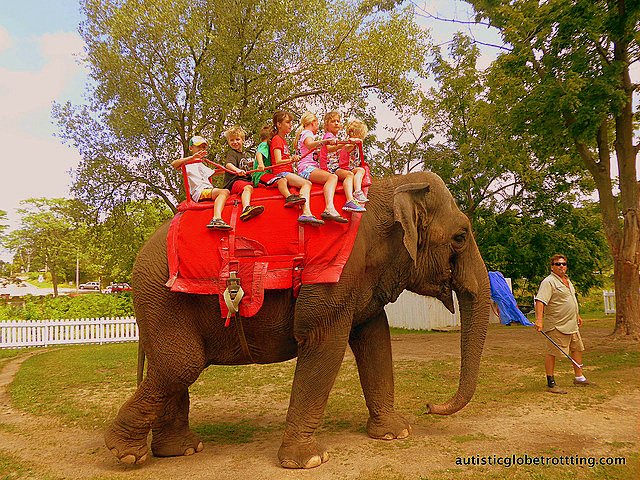 Family Fun at Baraboo’s Circus World Museum elephant