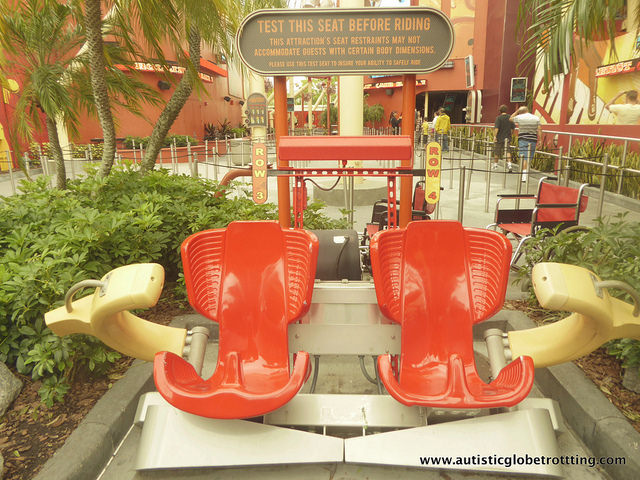 Navigating Universal Studios Orlando with Autism seat