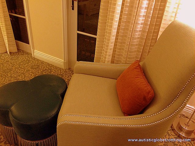 Choosing a Hotel when Traveling with Autism chair