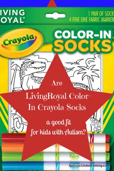 LivingRoyal Color-In Crayola Socks PIN