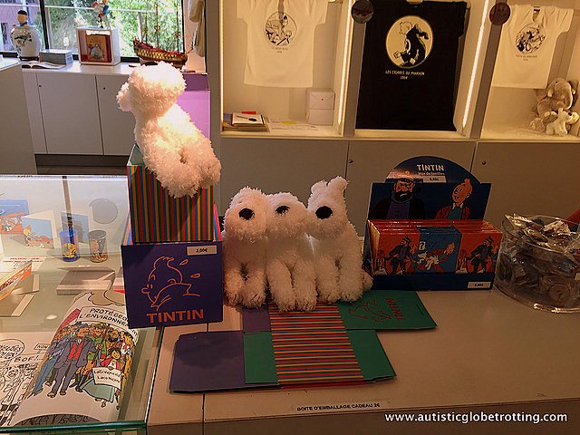 Exploring the Hergé Museum with Family toys
