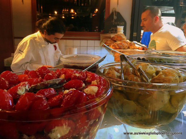 Exploring Tel Aviv's New Food Market Sarona with Family color