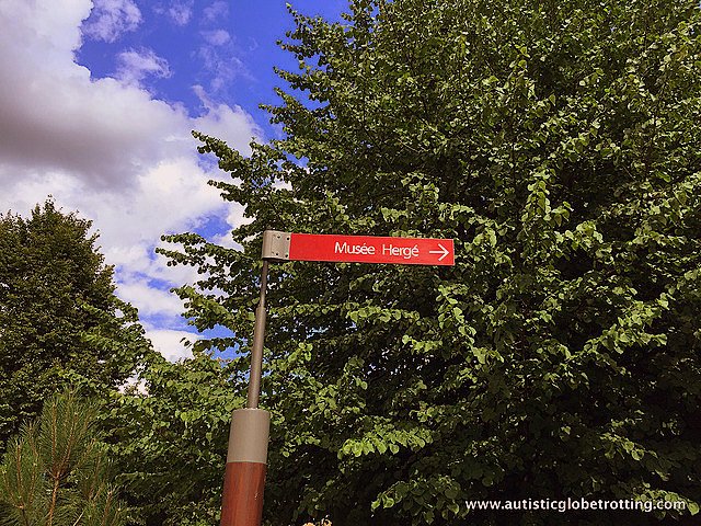 Exploring the Hergé Museum with Family sign