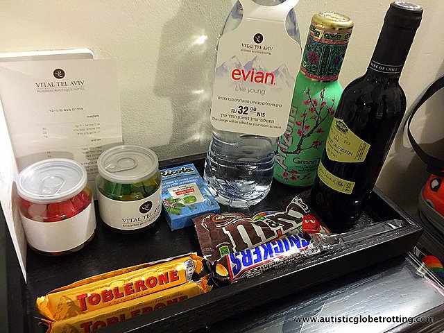 Staying with Family at the Vital Hotel Tel Aviv wine