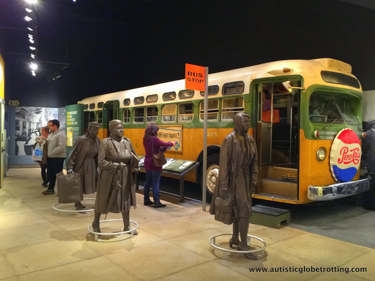 Taking the Kids to Memphis National Civil Rights Museum rosa parks bus