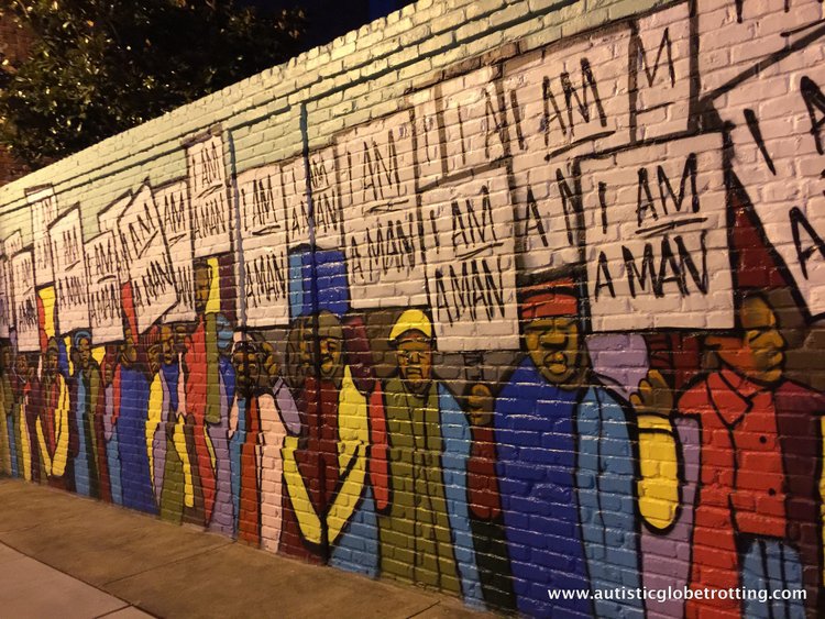 Memphis National Civil Rights Museum mural