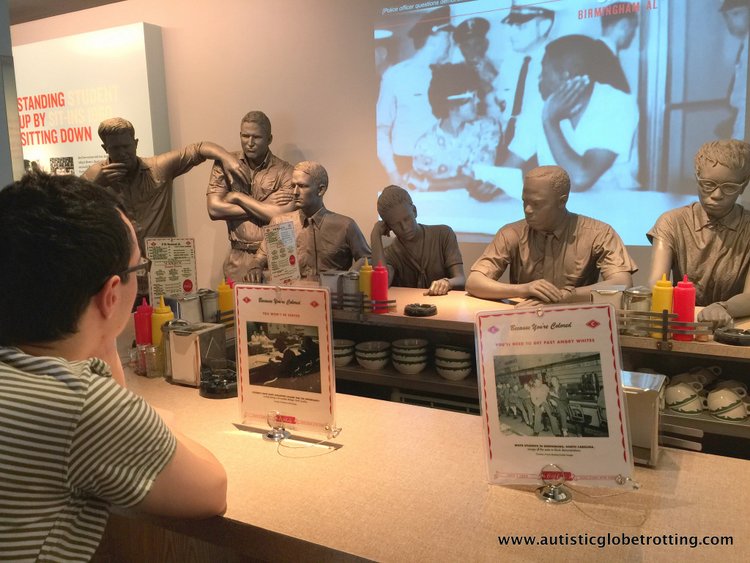 Taking the Kids to Memphis National Civil Rights Museum diner table