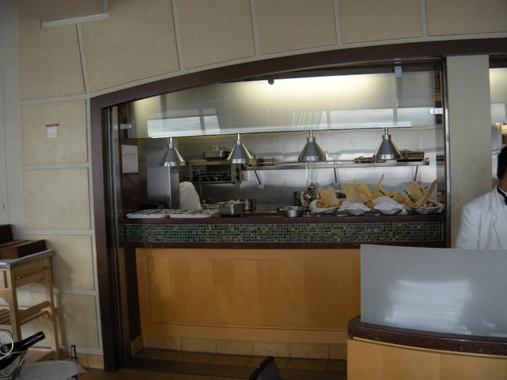 Mariner of the Seas Portofino restaurant kitchen