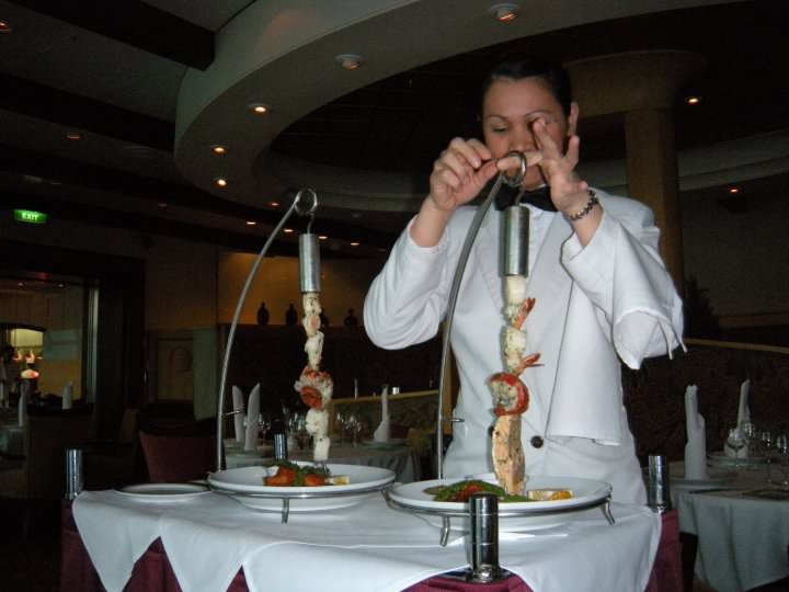 Mariner of the Seas Portofino restaurant kebab
