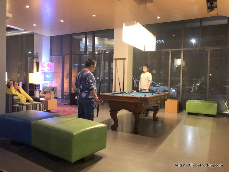 Family Fun Stay at the Aloft San Francisco Airport free entertainment with pool tables