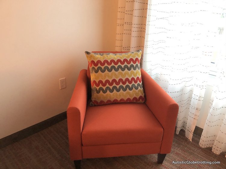 Residence Inn San Jose Cupertino caters to Autism Families armchair