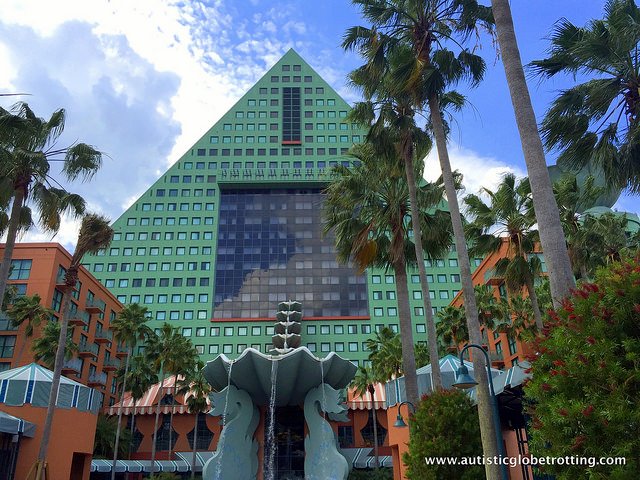 Family Friendly Stay at the Walt Disney World Dolphin Hotel pyramid