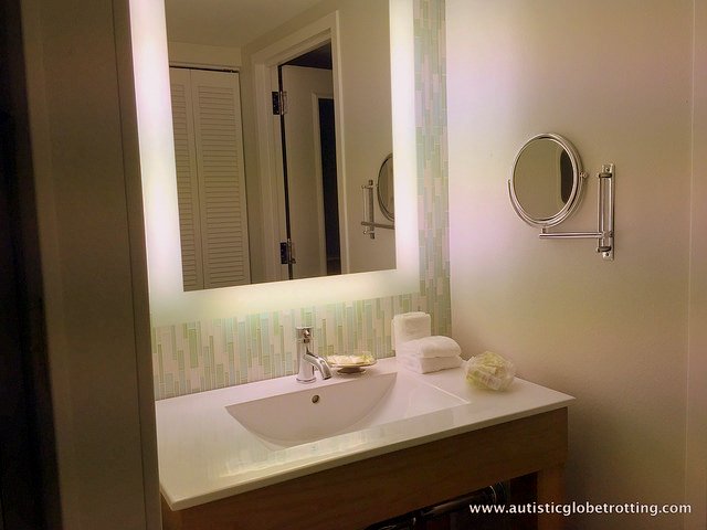 Family Friendly Stay at the Walt Disney World Swan Hotel sink
