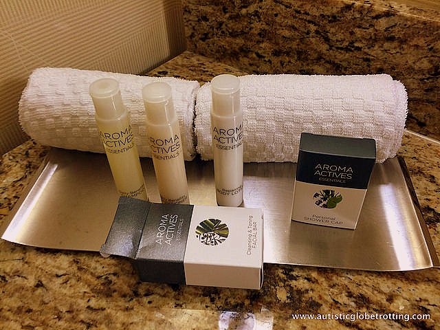 Family Stay at the DoubleTree Los Angeles bathroom
