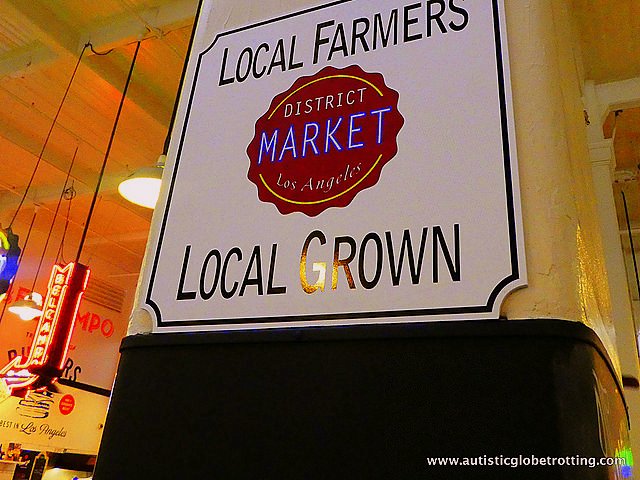 Exploring LA's Grand Central Market with Family sign