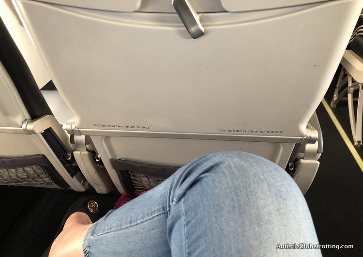 Alaska Airlines Exceeds Expectations Despite a 2 Hour Delay leg space on aircraft