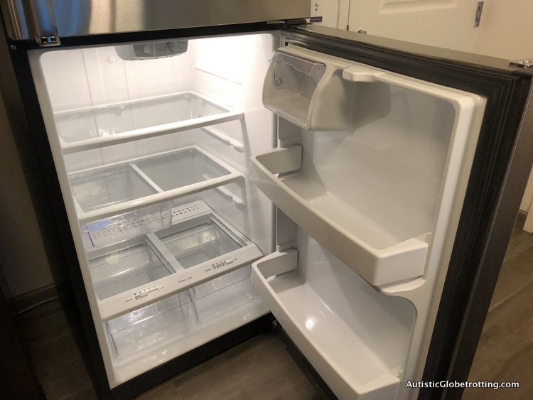 Residence Inn San Jose Cupertino caters to Autism Families empty fridge ready to fill