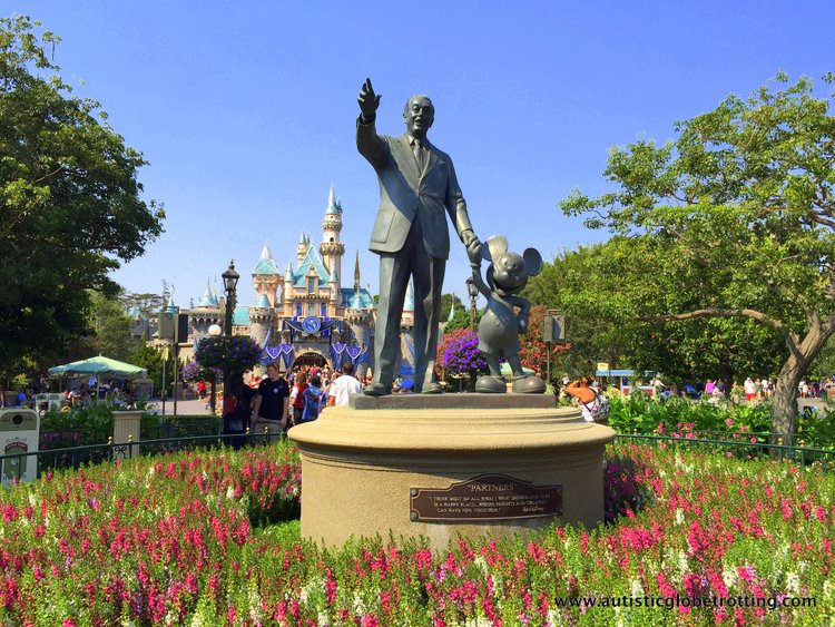 Eight Best Disneyland Thrill Rides for Kids with Autism walt disney welcoming visitrs to park