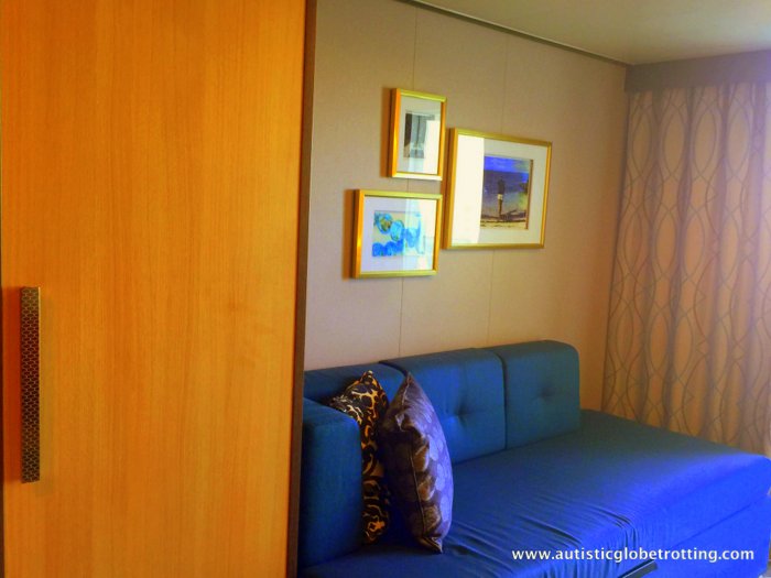 Our Cabin on Harmony of the Seas sofa