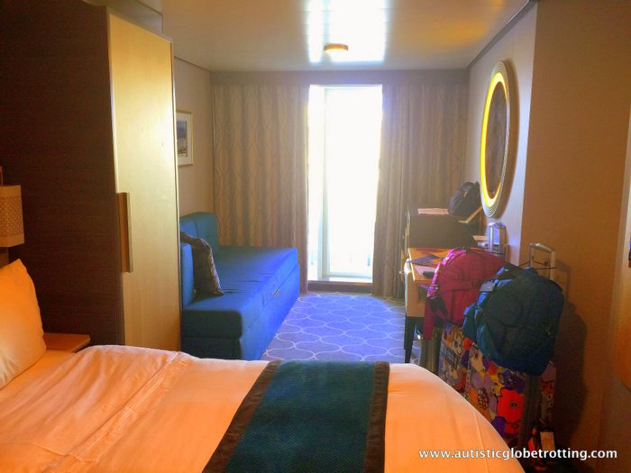 The Autism Friendly Harmony of the Seas purple beds