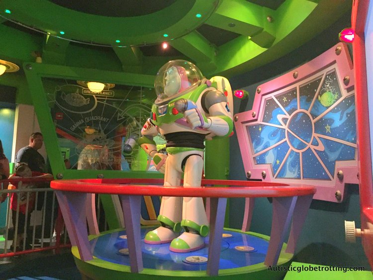 Disneyland's Top Indoor Autism Friendly Rides and Attractions buzz lightyears astro attraction