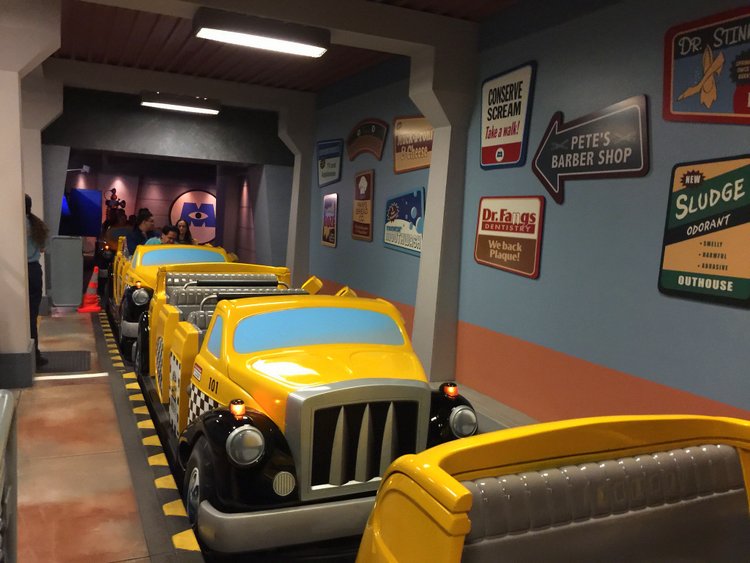 Disneyland's Top Indoor Autism Friendly Rides and Attractions monsters taxi