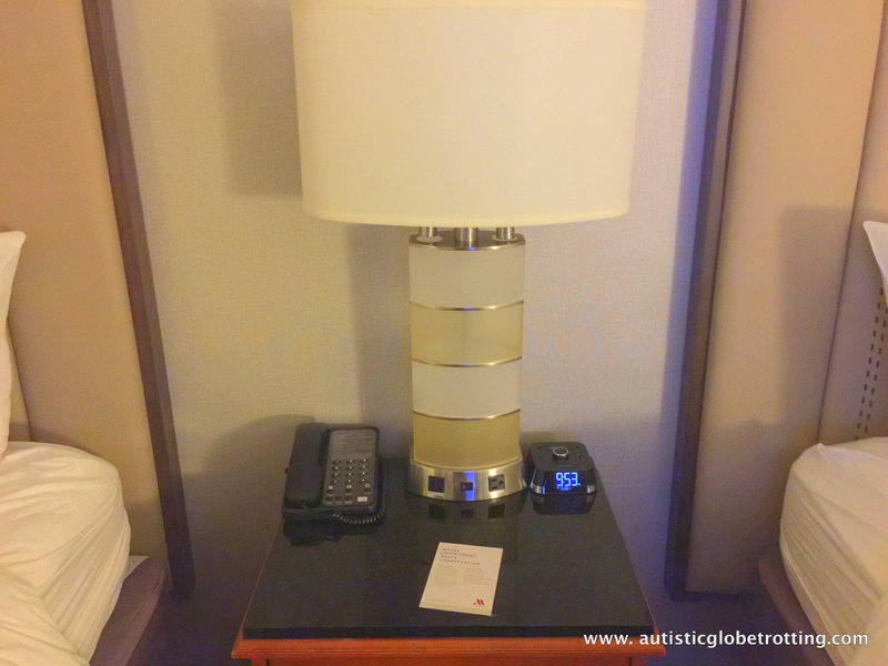 Our Family stay at the Anaheim Marriott lamp