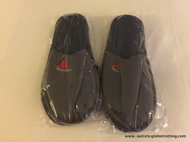 Our Family stay at the Anaheim Marriott slippers