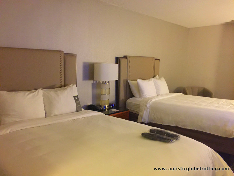 Our Family stay at the Anaheim Marriott beds