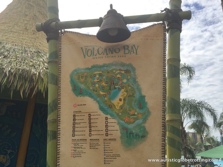 Universal Studios Volcano Bay™ Tips map