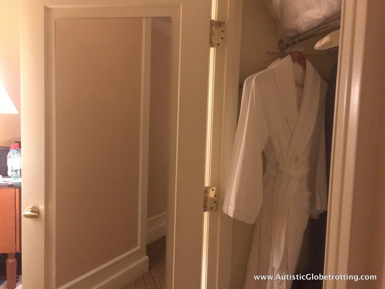 Another thing that amazed me was the immaculately clean room. bathrobes