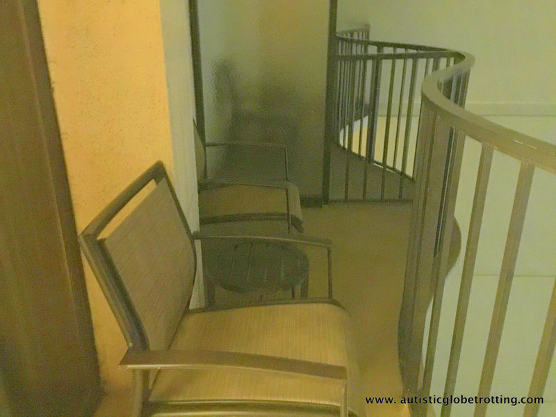 Our Family stay at the Anaheim Marriott balcony