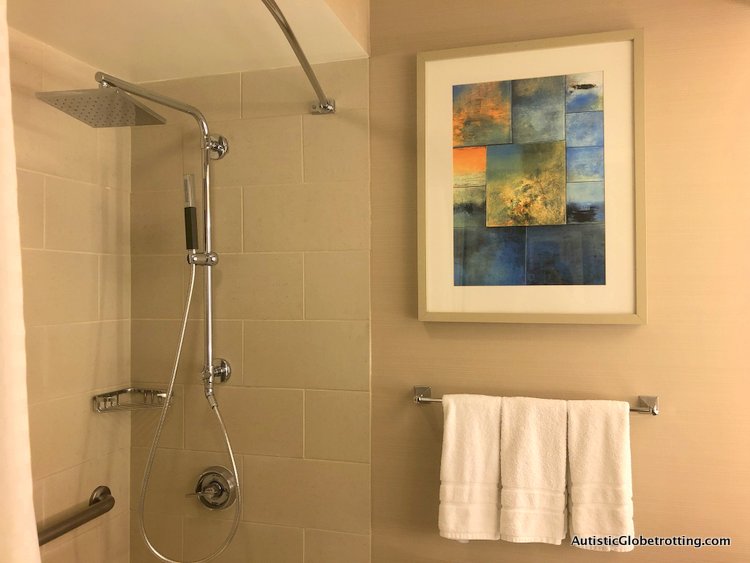 Our Family Friendly stay at the Westin San Francisco Airport Hotel shower