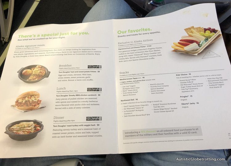 Alaska Airlines Exceeds Expectations Despite a 2 Hour Delay alaska airlines food options to order