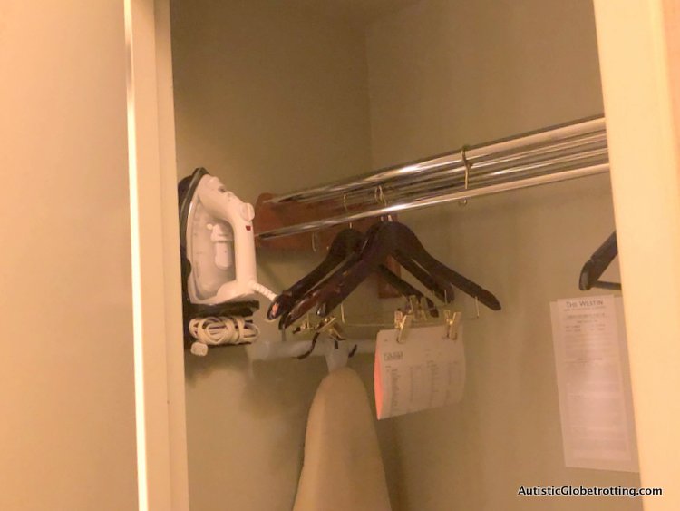 Our Family Friendly stay at the Westin San Francisco Airport Hotel closet