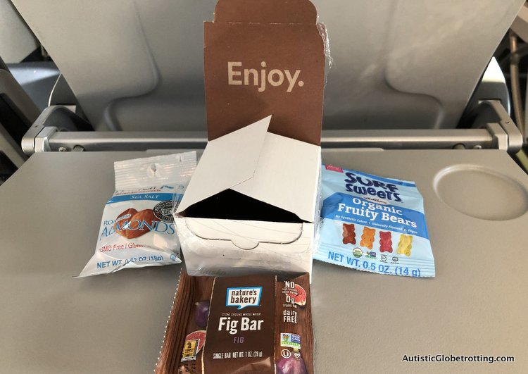 Alaska Airlines Exceeds Expectations Despite a 2 Hour Delay free snack box on alaska air