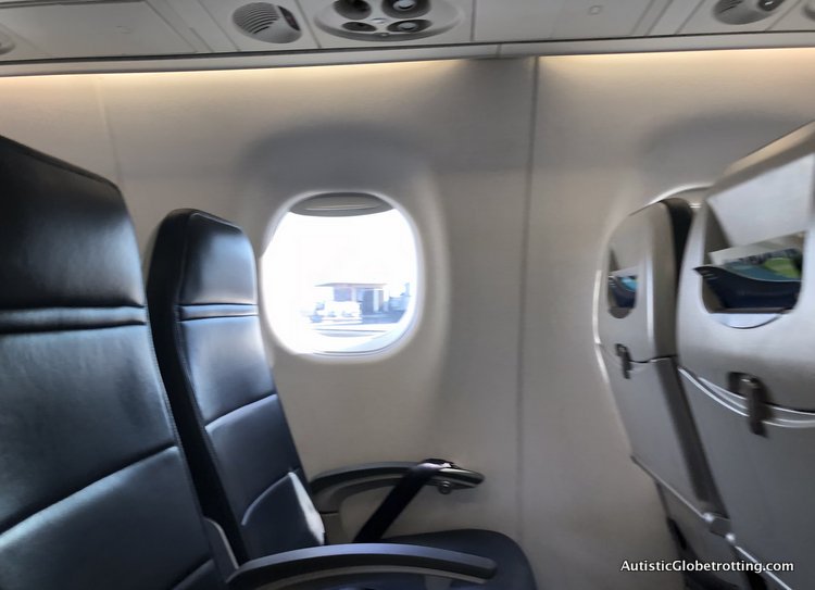 Alaska Airlines Exceeds Expectations Despite a 2 Hour Delay window seats with large window