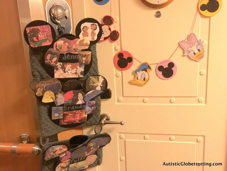 Is a Disney Dream Deluxe Family Oceanview Stateroom worth the splurge? cabin door decor