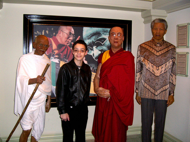 Visiting Amsterdam's Madame Tussaud Wax Museum dalai lama